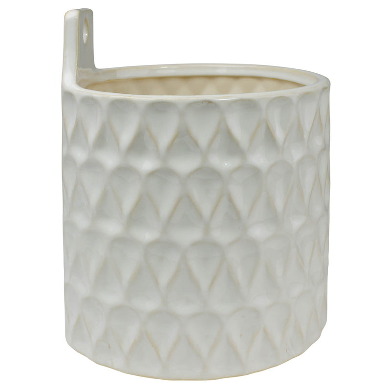 Elza Wall Planter, Ceramic - Small Set Of 4 By HomArt | Planters, Troughs & Cachepots | Modishstore - 4