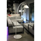 White Steel Arched With White Metal Shade By Homeroots | Floor Lamps | Modishstore - 5
