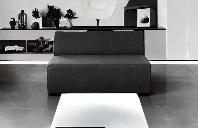 Charcoal Loveseat By Homeroots | Loveseats | Modishstore - 2