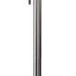 Silver Metal Floor Lamp With Fabric Shade By Homeroots | Floor Lamps | Modishstore - 4