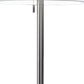 Silver Metal Floor Lamp With Fabric Shade By Homeroots | Floor Lamps | Modishstore - 5