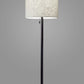Bronze Metal Floor Lamp With Beige Fabric Shade By Homeroots | Floor Lamps | Modishstore - 4