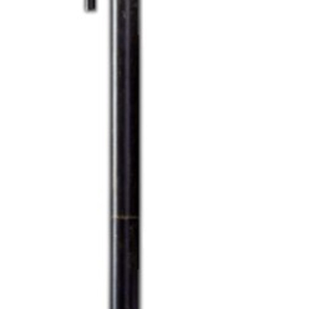 Bronze Metal Floor Lamp With Beige Fabric Shade By Homeroots | Floor Lamps | Modishstore - 2