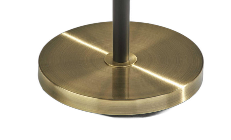 Black And White Three Light Tree Floor Lamp With White Metal Bell Shade By Homeroots | Floor Lamps | Modishstore - 1