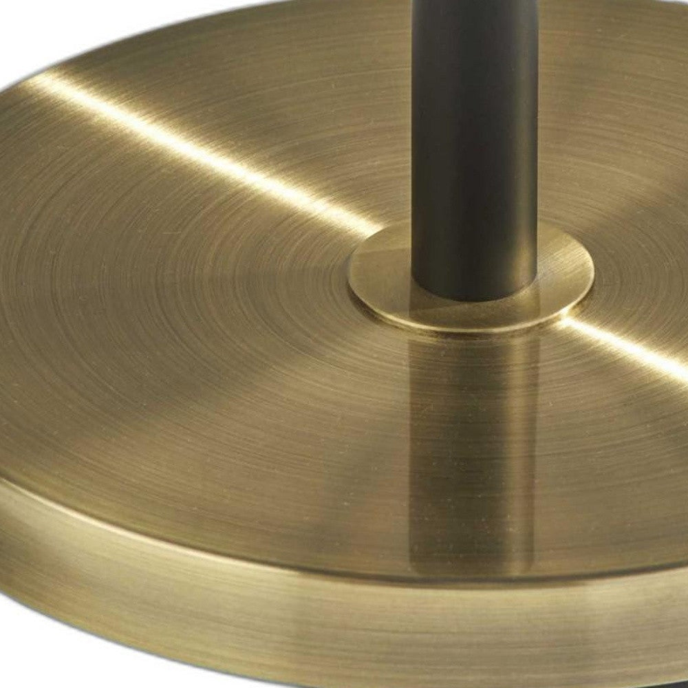 Black And White Three Light Tree Floor Lamp With White Metal Bell Shade By Homeroots | Floor Lamps | Modishstore - 5