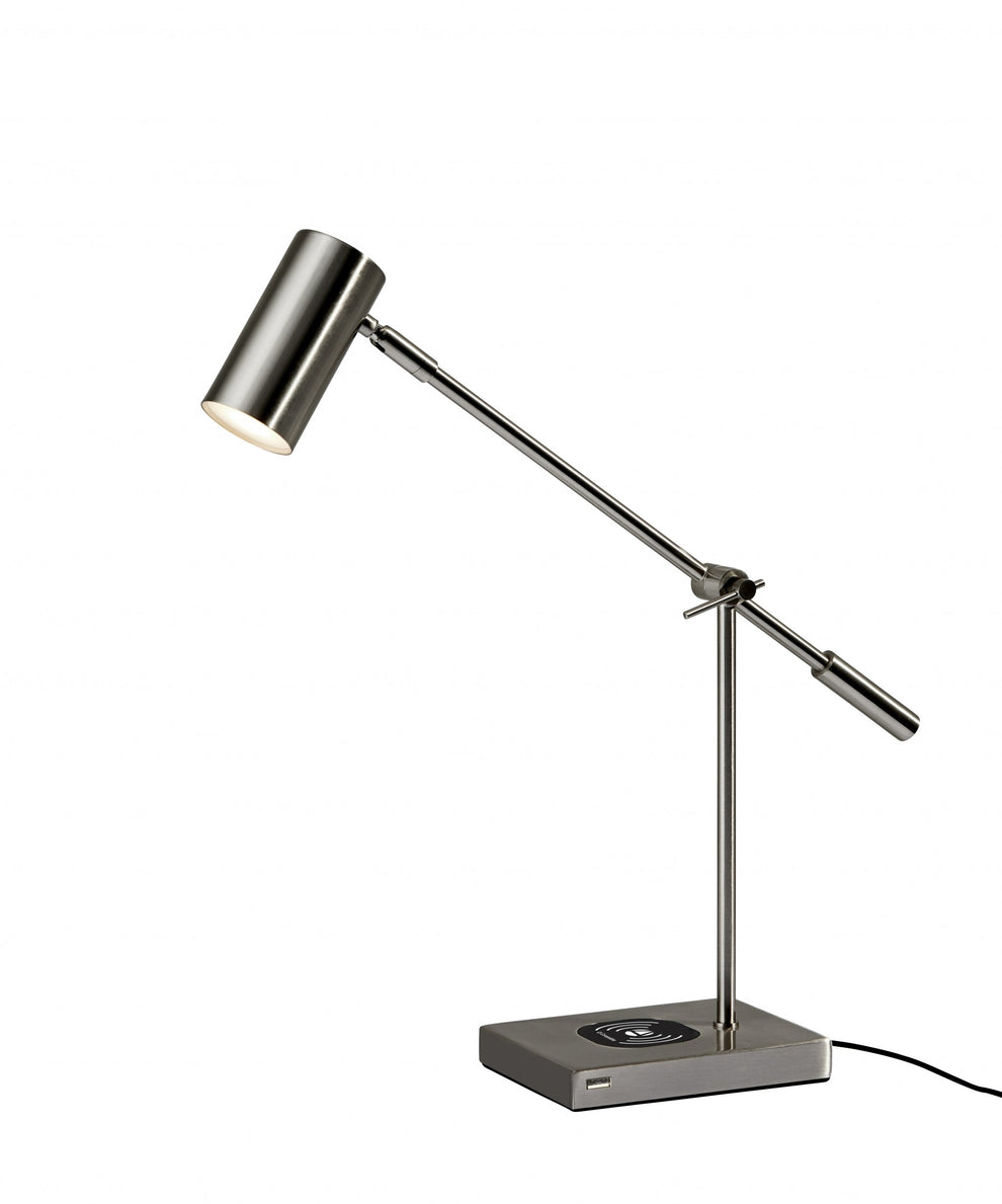 Silver Metal Novelty With Drum By Homeroots | Table Lamps | Modishstore - 2