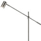 Silver LED Task Floor Lamp With Silver Metal Drum Shade By Homeroots | Floor Lamps | Modishstore - 5