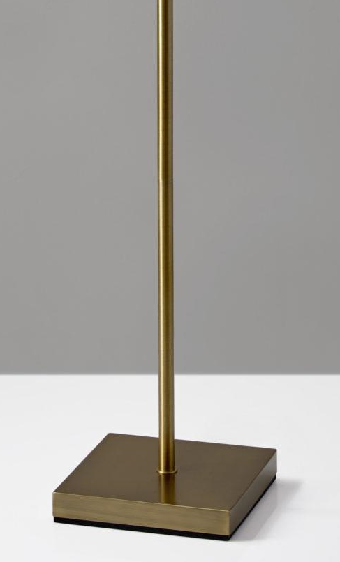 Brass Metal Torchiere Floor Lamp With White Glass Novelty Shade By Homeroots | Floor Lamps | Modishstore - 7