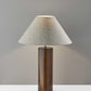 Canopy Walnut Wood Block Table Lamp By Homeroots | Table Lamps | Modishstore - 3