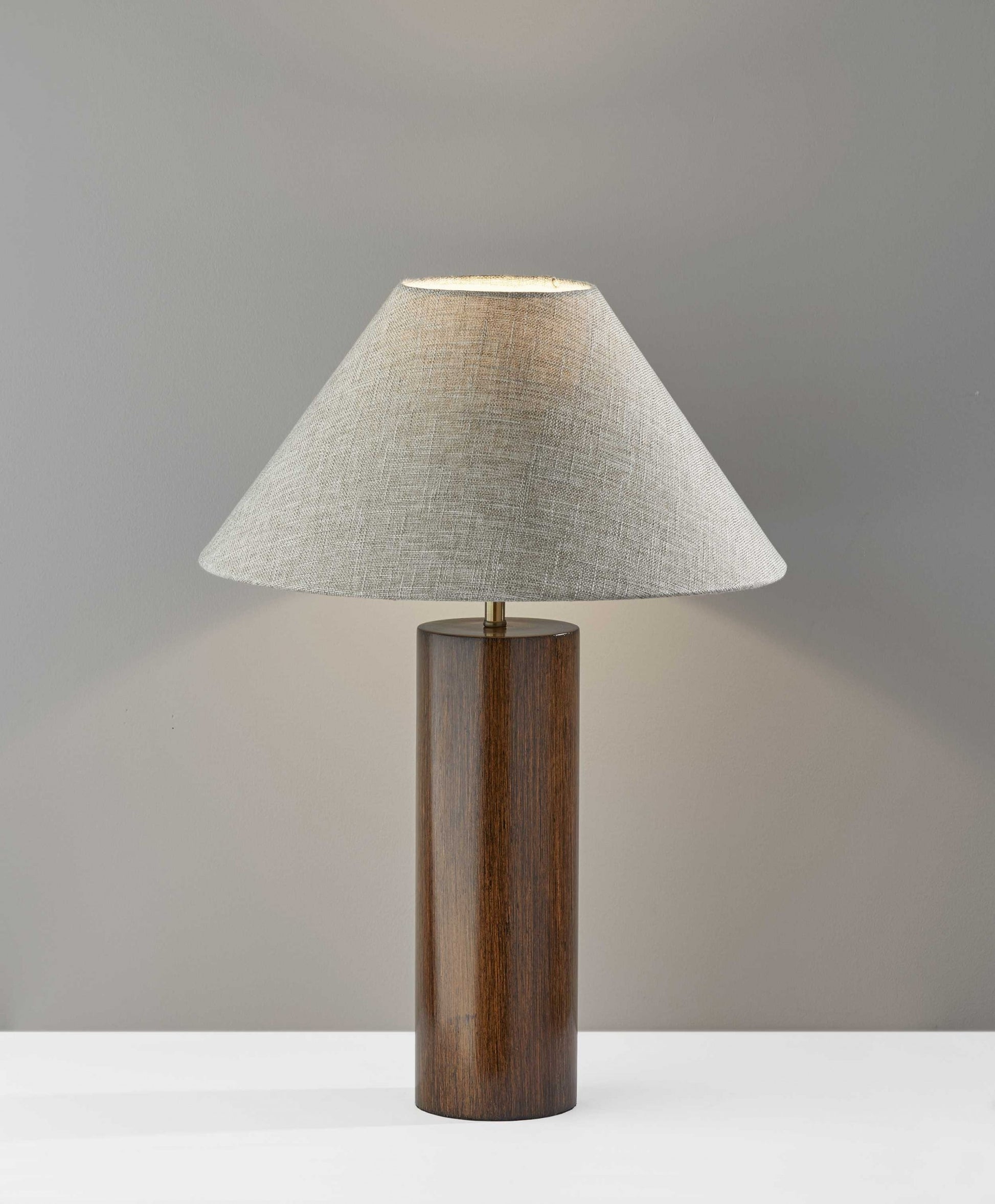 Canopy Walnut Wood Block Table Lamp By Homeroots | Table Lamps | Modishstore - 3