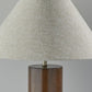 Canopy Walnut Wood Block Table Lamp By Homeroots | Table Lamps | Modishstore - 4