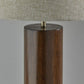 Canopy Walnut Wood Block Table Lamp By Homeroots | Table Lamps | Modishstore - 6