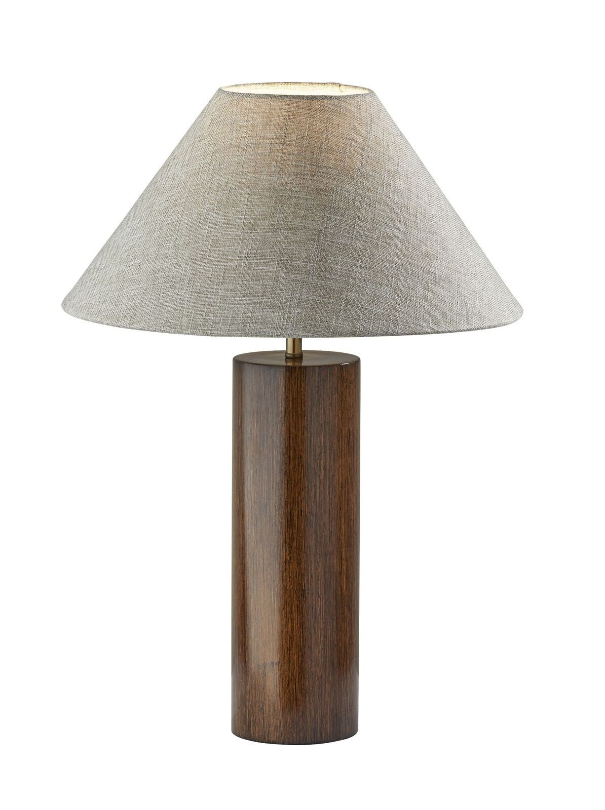 Canopy Walnut Wood Block Table Lamp By Homeroots | Table Lamps | Modishstore - 2