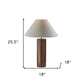 Canopy Walnut Wood Block Table Lamp By Homeroots | Table Lamps | Modishstore - 7