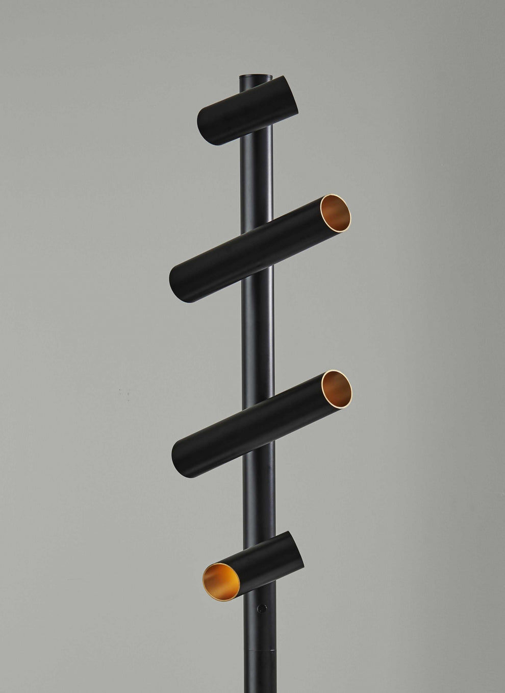 Black LED Tree Floor Lamp With Four Black Metal Cylinder Shades By Homeroots | Floor Lamps | Modishstore - 6