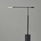 Black Metal LED Light Changing Swing Arm Floor Lamp By Homeroots | Floor Lamps | Modishstore - 7