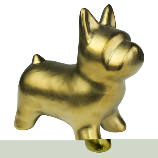 Dog, Ceramic, Gold Set Of 4 By HomArt | Ornaments | Modishstore