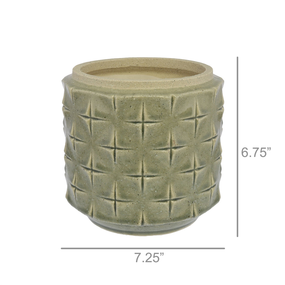 Gemma Cachepot - Large - Grey Set Of 4 By HomArt | Planters, Troughs & Cachepots | Modishstore - 4