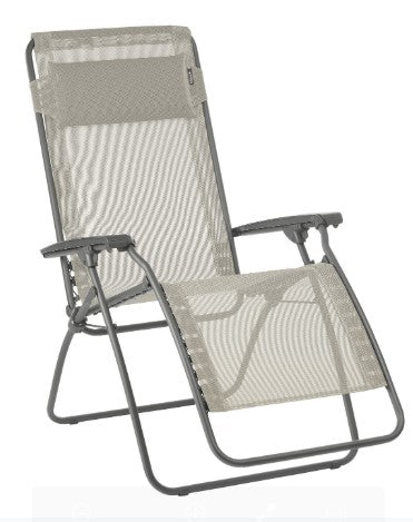 Gray Steel Outdoor Zero Gravity Chair By Homeroots | Outdoor Chairs | Modishstore - 2