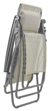 Gray Steel Outdoor Zero Gravity Chair By Homeroots | Outdoor Chairs | Modishstore - 3