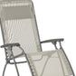 Gray Steel Outdoor Zero Gravity Chair By Homeroots | Outdoor Chairs | Modishstore - 5