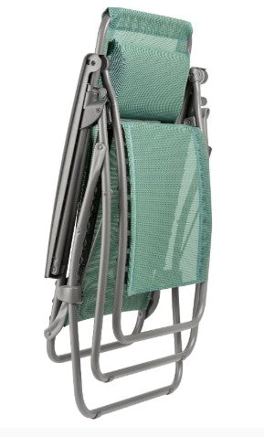 Green Metal Outdoor Zero Gravity Chair with Green Cushion By Homeroots | Outdoor Chairs | Modishstore - 3