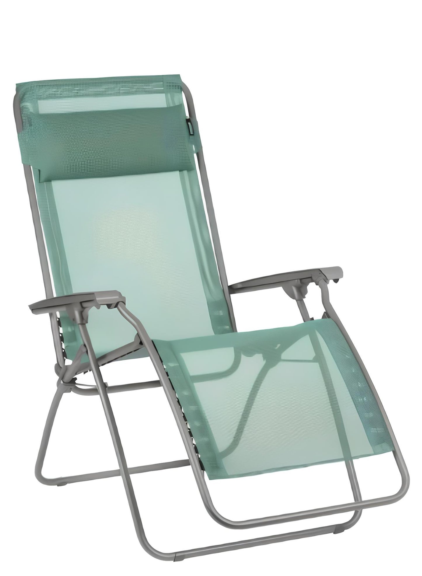 Green Metal Outdoor Zero Gravity Chair with Green Cushion By Homeroots | Outdoor Chairs | Modishstore - 6