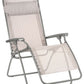 Ivory Steel Outdoor Zero Gravity Chair with Ivory Cushion By Homeroots | Outdoor Chairs | Modishstore - 3