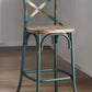 Brown And Sky Blue Iron Bar Chair By Homeroots | Bar Stools | Modishstore - 2