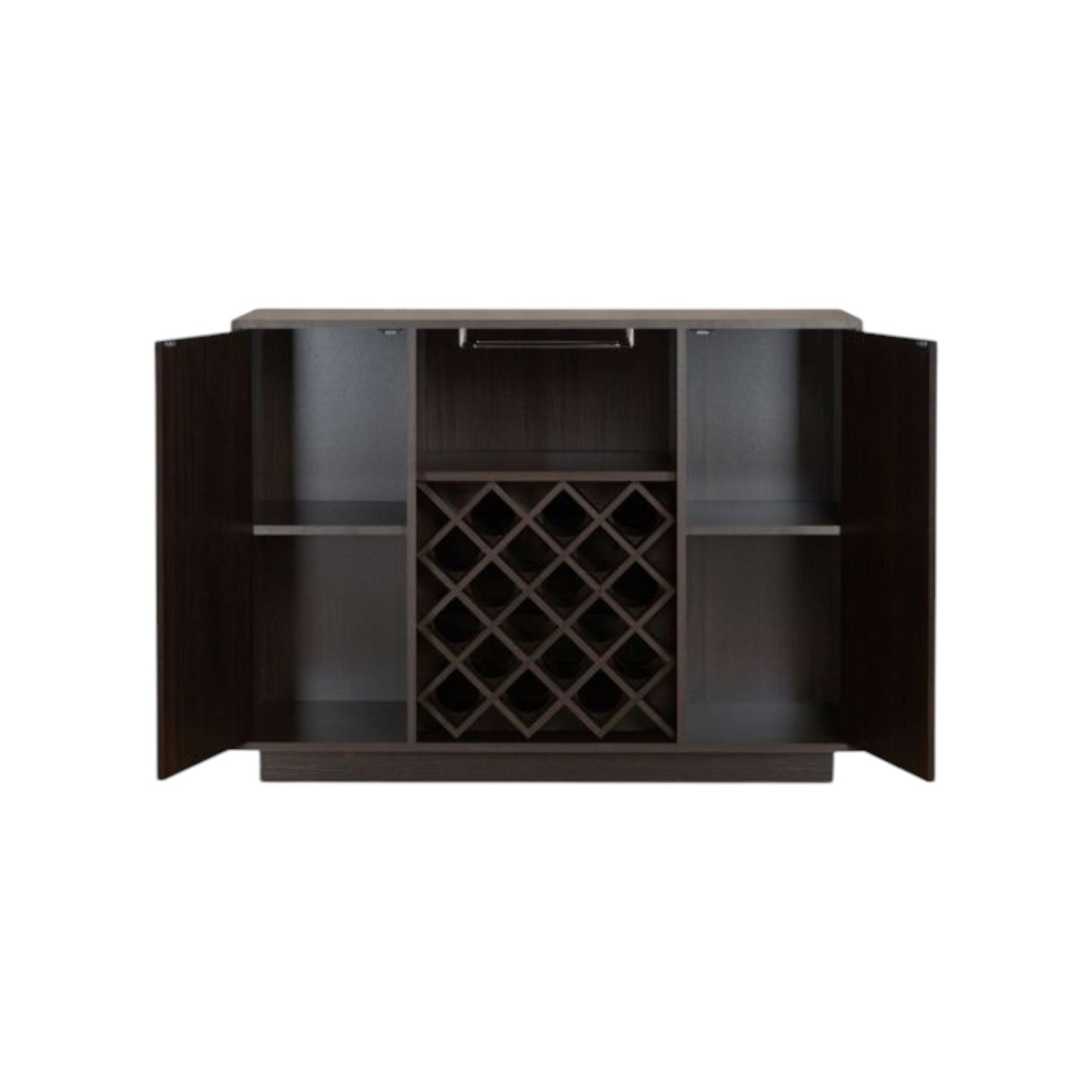 Espresso Server with Two Doors By Homeroots | Sideboards | Modishstore - 3