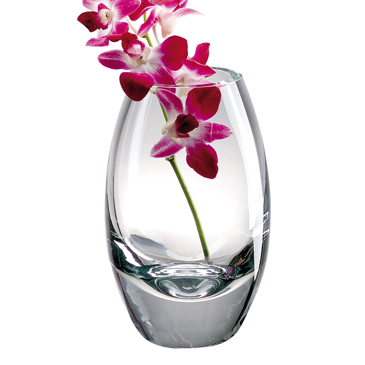 Clear Lead Free Crystal Oval Table Vase By Homeroots | Vases | Modishstore - 4
