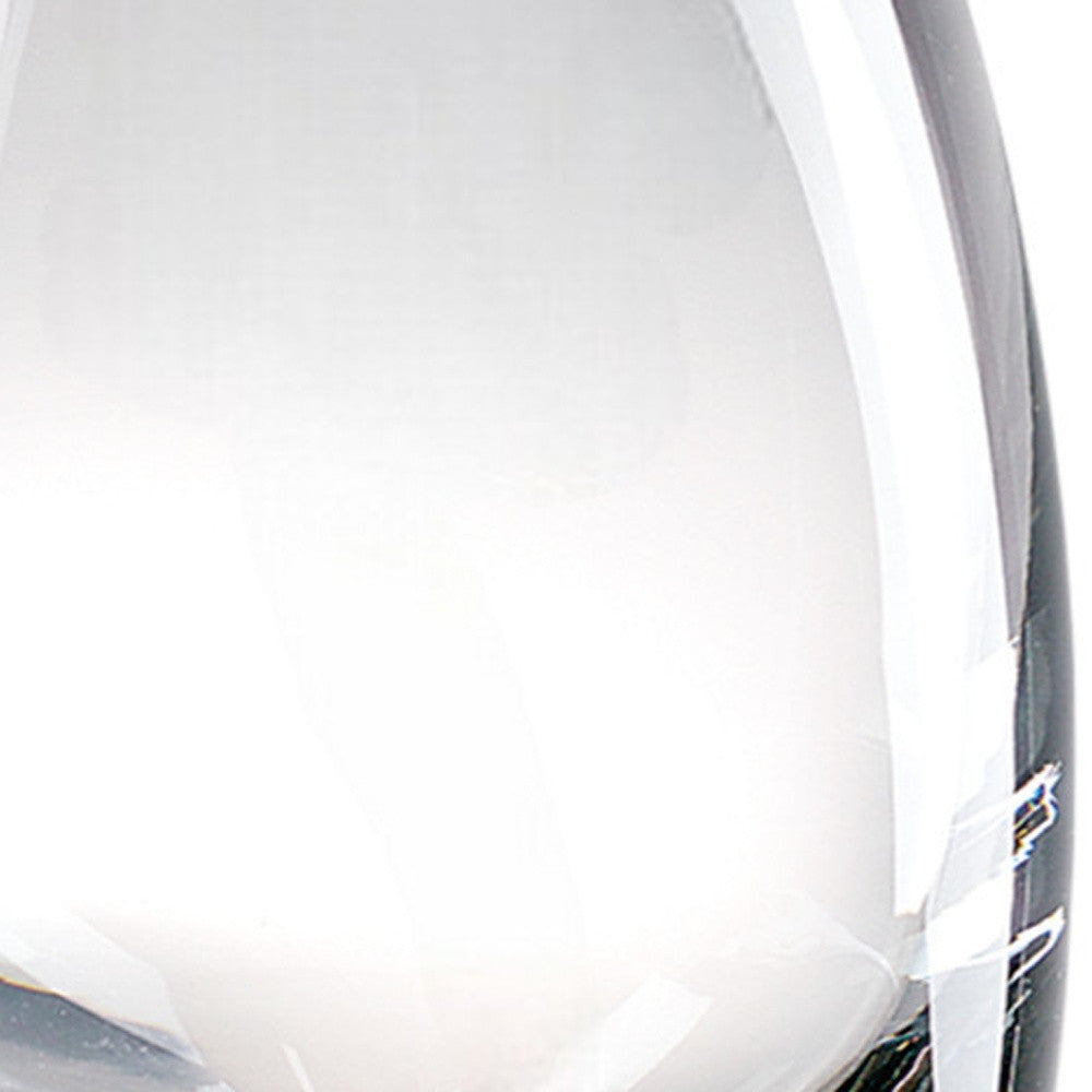 Clear Lead Free Crystal Oval Table Vase By Homeroots | Vases | Modishstore - 5