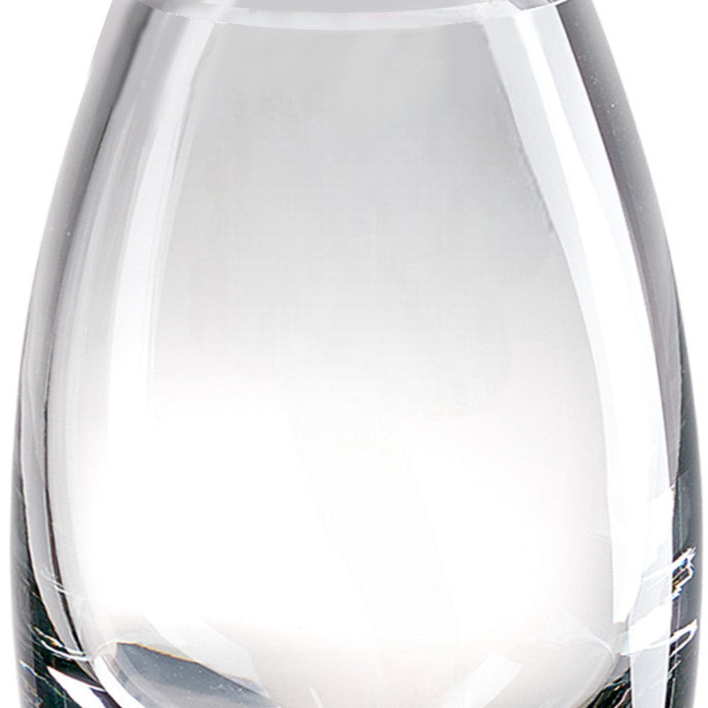Clear Lead Free Crystal Oval Table Vase By Homeroots | Vases | Modishstore - 6