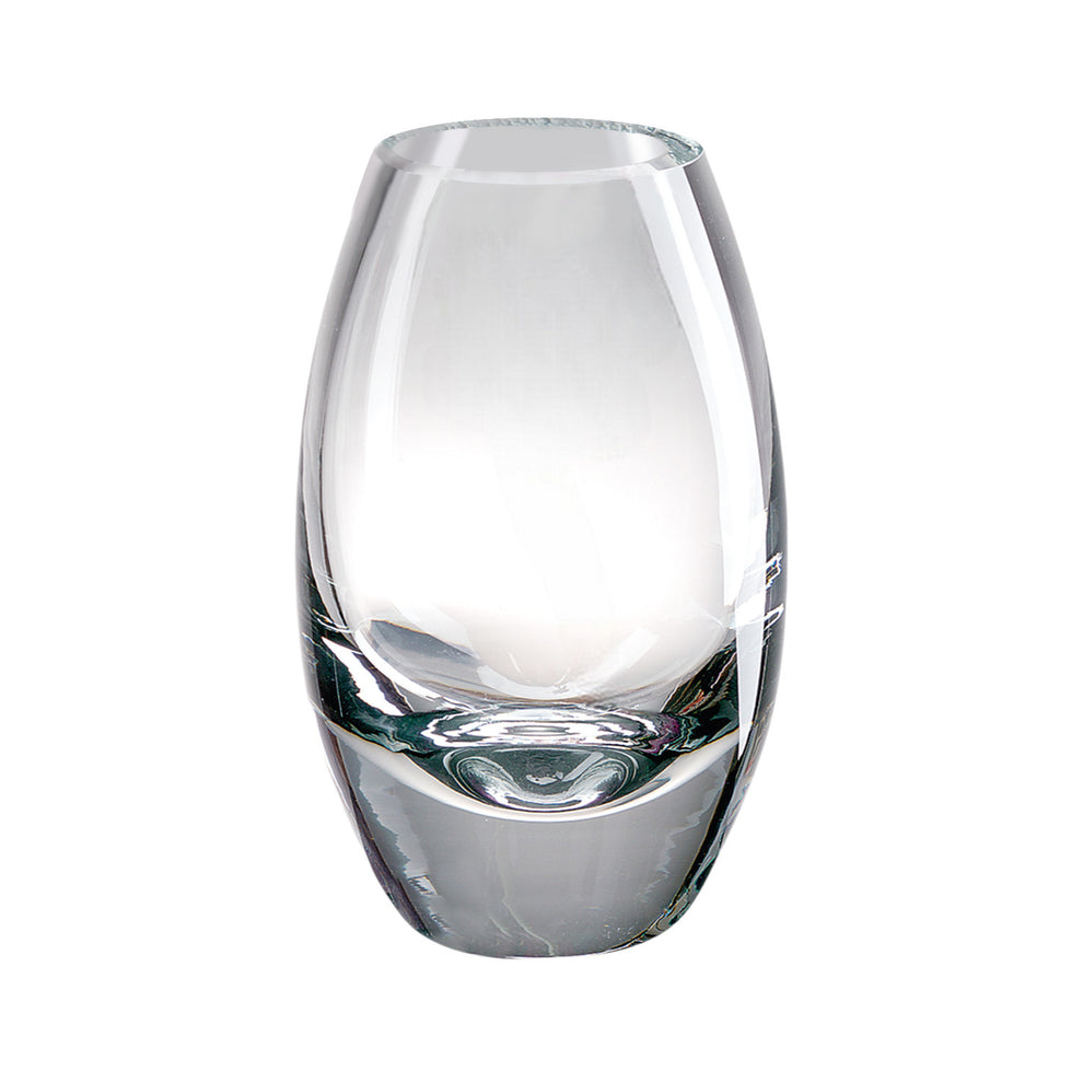 Clear Lead Free Crystal Oval Table Vase By Homeroots | Vases | Modishstore - 2