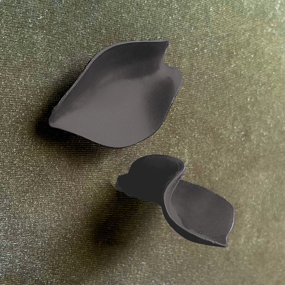 Wall Play™: Leaves, DK Grey, Set/2 By Gold Leaf | Wall Art | Modishstore - 2