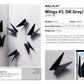 Wall Play™: Wings #1, DK Grey/ Black By Gold Leaf | Wall Art | Modishstore - 7