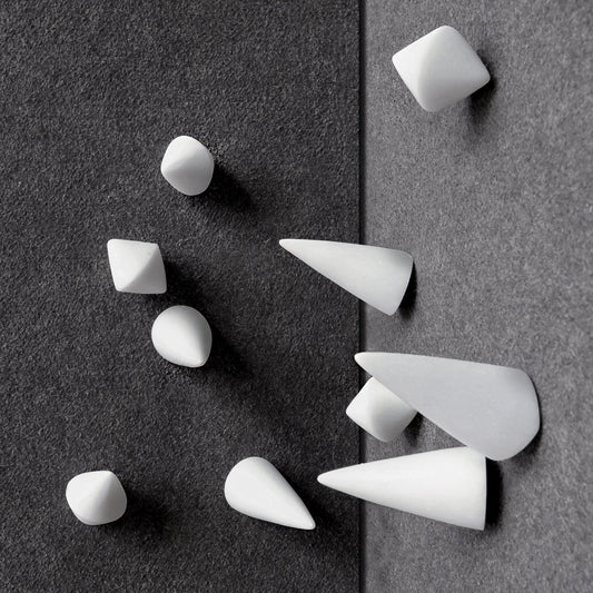 Wall Play™: Spindles, Off-White, Set/2 By Gold Leaf | Wall Art | Modishstore - 1