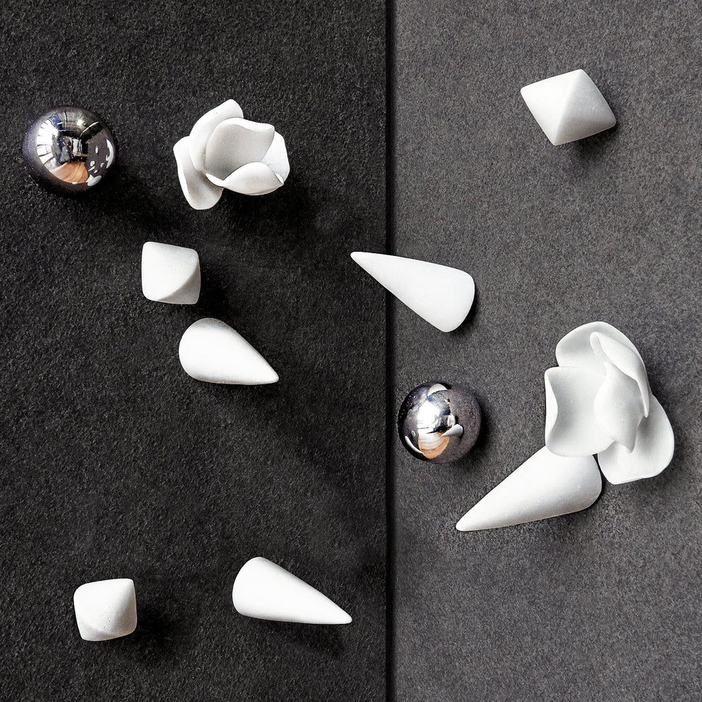 Wall Play™: Spindles, Off-White, Set/2 By Gold Leaf | Wall Art | Modishstore - 4