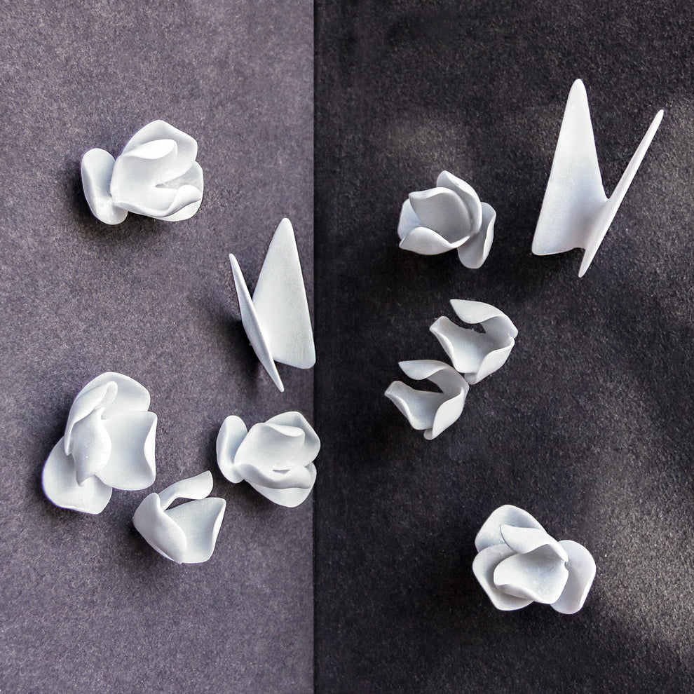 Wall Play™: Petals, Off-White, Set/2 By Gold Leaf | Wall Art | Modishstore - 4