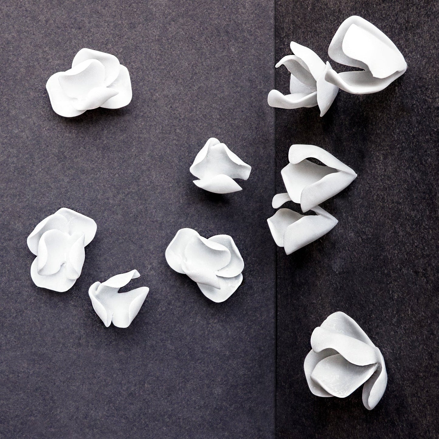 Wall Play™: Petals, Off-White, Set/2 By Gold Leaf | Wall Art | Modishstore - 1