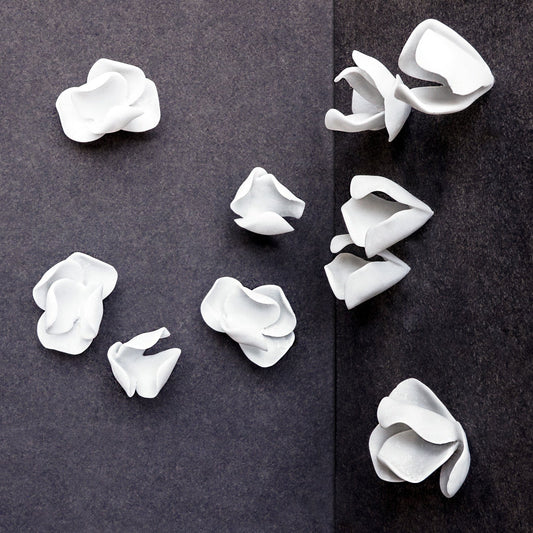 Wall Play™: Petals, Off-White, Set/2 By Gold Leaf | Wall Art | Modishstore - 1