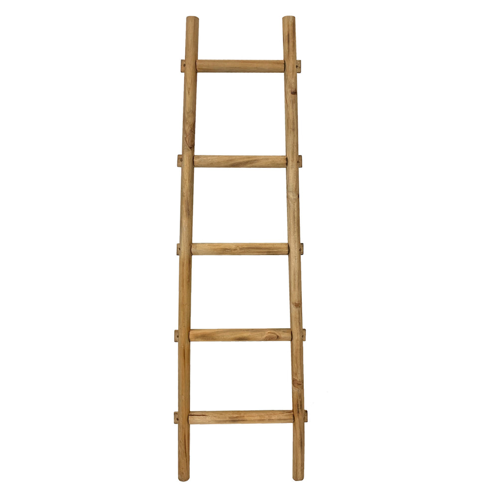 Brown Decorative Ladder Shelve By Homeroots | Wall Decor | Modishstore - 2