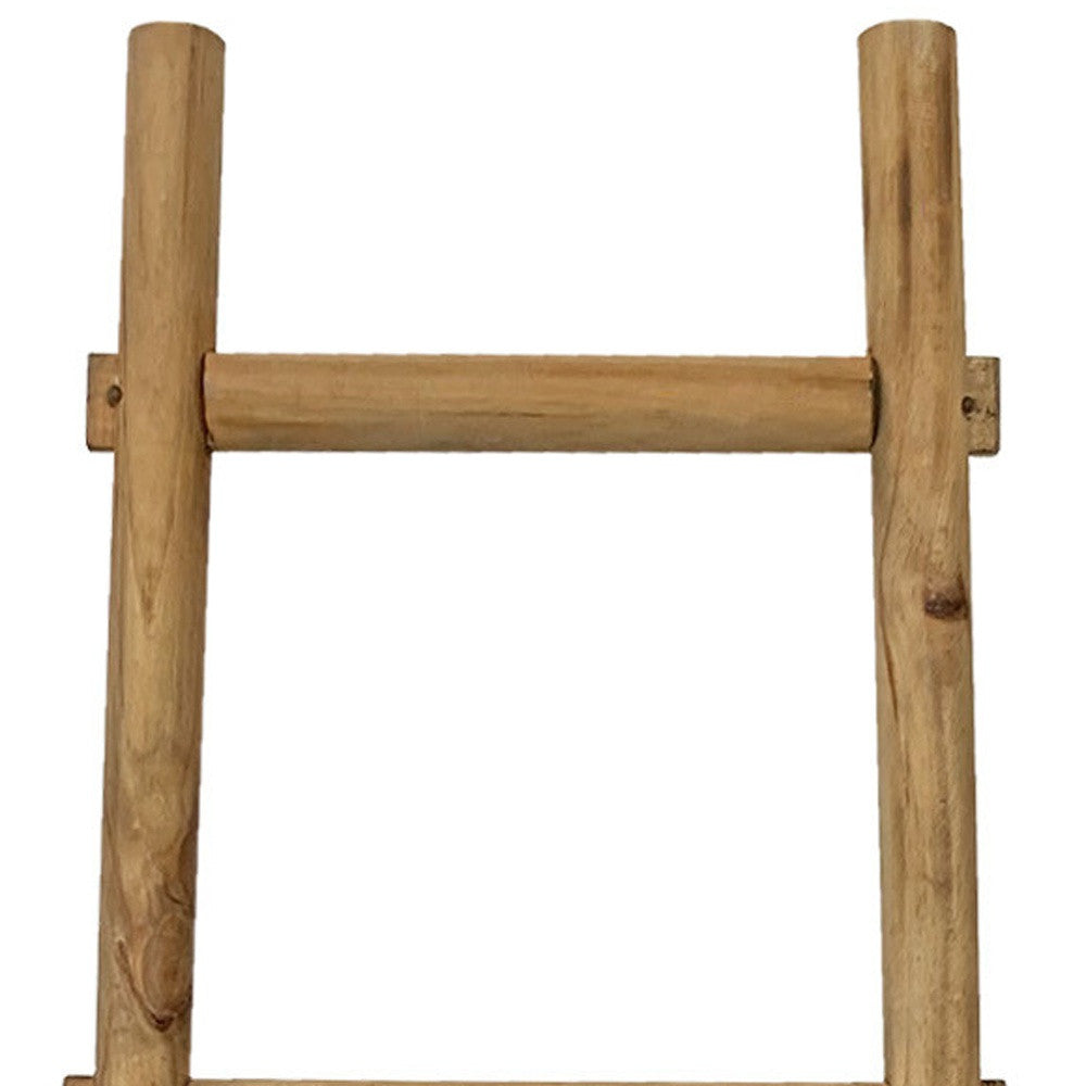 Brown Decorative Ladder Shelve By Homeroots | Wall Decor | Modishstore - 6