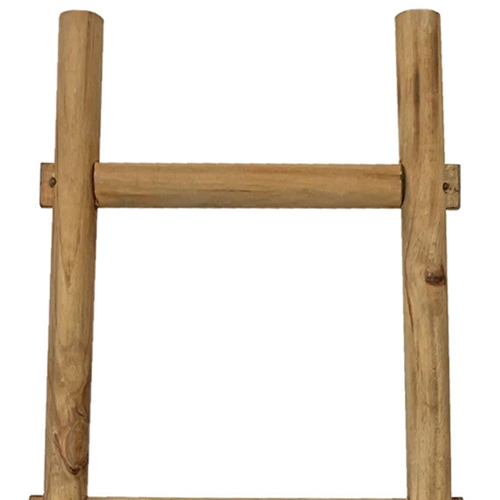 Brown Decorative Ladder Shelve By Homeroots | Wall Decor | Modishstore - 6