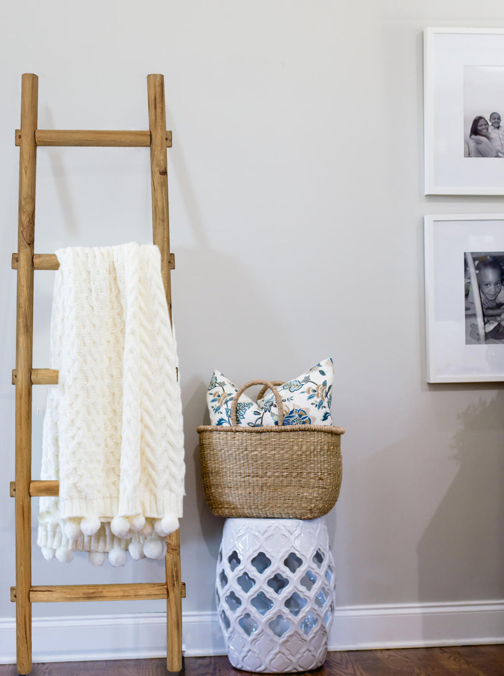 Brown Decorative Ladder Shelve By Homeroots | Wall Decor | Modishstore - 8