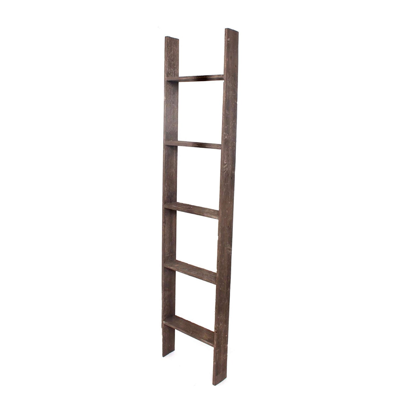 5 Step Rustic Wood Ladder Shelf By Homeroots | Wall Decor | Modishstore - 1
