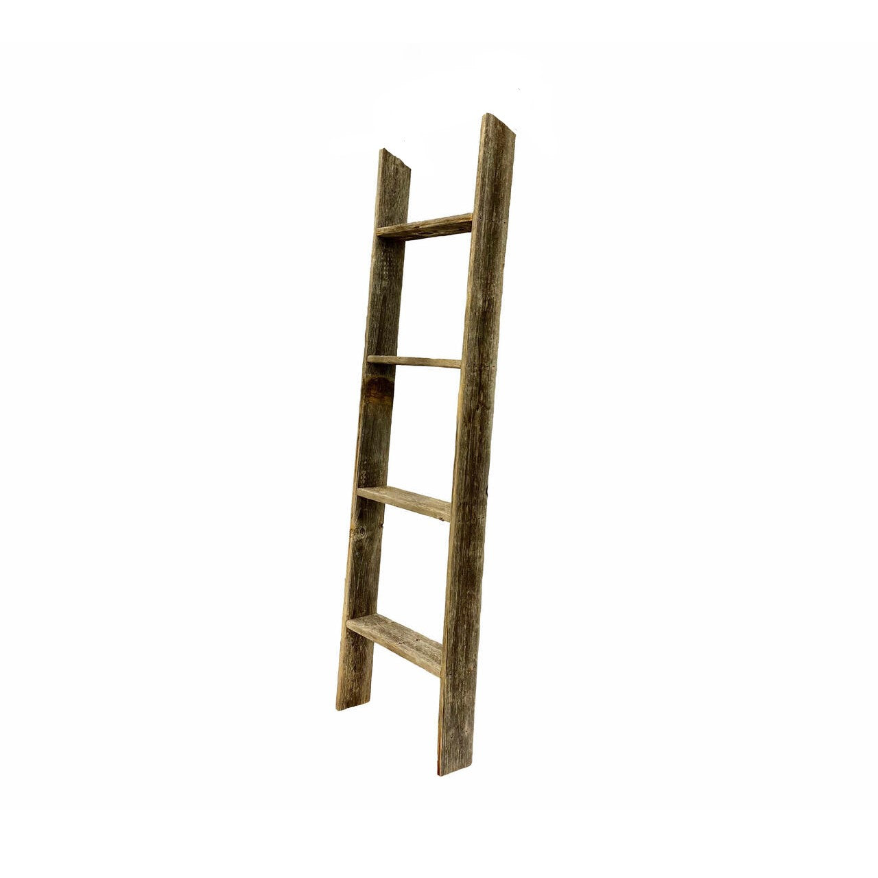 4 Step Rustic Black Wood Ladder Shelf By Homeroots | Wall Decor | Modishstore - 6