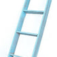 5 Step Rustic Turquoise Wood Ladder Shelf By Homeroots | Wall Decor | Modishstore - 1