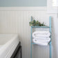 5 Step Rustic Turquoise Wood Ladder Shelf By Homeroots | Wall Decor | Modishstore - 4