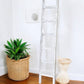White Wood Hanging Dimensional Sculpture By Homeroots | Wall Decor | Modishstore - 1
